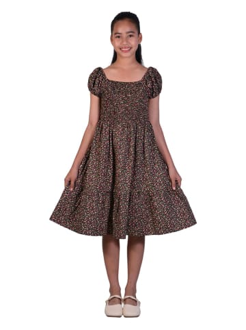 Deux ans de vacances Kleid in Schwarz/ Rot