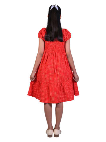 Deux ans de vacances Sukienka w kolorze czerwonym