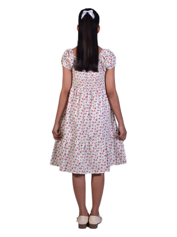 Deux ans de vacances Kleid in Weiß/ Rot