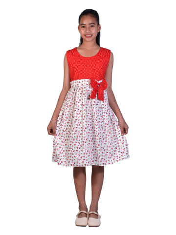 Deux ans de vacances Kleid in Rot/ Rosa