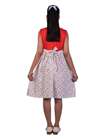 Deux ans de vacances Kleid in Rot/ Rosa
