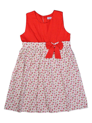 Deux ans de vacances Kleid in Rot/ Rosa