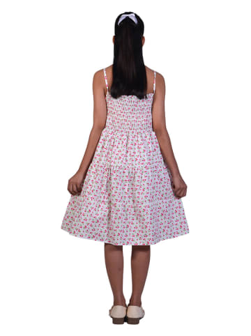 Deux ans de vacances Sukienka w kolorze biało-czerwonym