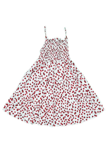 Deux ans de vacances Kleid in Weiß/ Rot