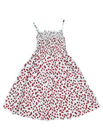 Deux ans de vacances Kleid in Weiß/ Rot