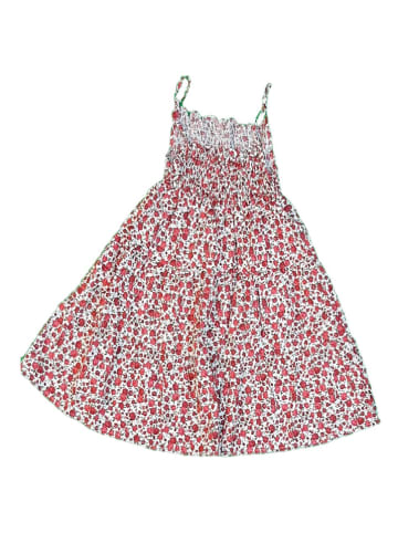 Deux ans de vacances Jurk rood/wit