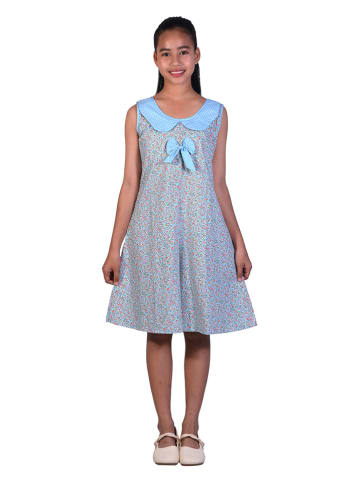 Deux ans de vacances Sukienka w kolorze błękitnym ze wzorem