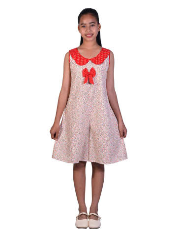 Deux ans de vacances Kleid in Bunt/ Rot