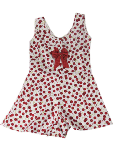 Deux ans de vacances Jumpsuit in Rot/ Weiß
