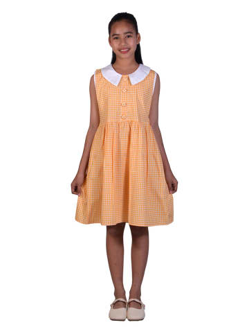 Deux ans de vacances Kleid in Orange