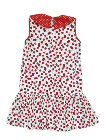 Deux ans de vacances Jurk wit/rood