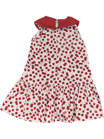 Deux ans de vacances Kleid in Rot/ Weiß