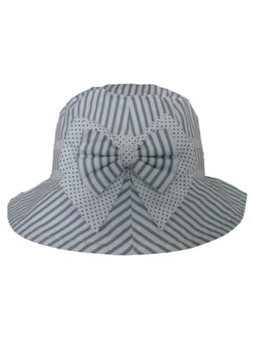 Deux ans de vacances Hoed blauw/wit