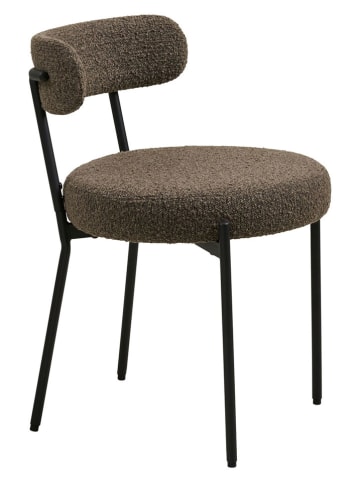 House Nordic 2er-Set: Esszimmerstühle "Badalona" in Braun/ Schwarz - (B)49,5 x (H)72,5 x (T)47 cm