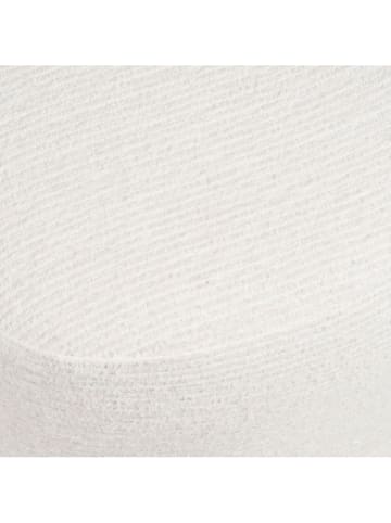 House Nordic Pouf "Hilo" in Weiß - (B)55 x (H)40 x (T)39 cm