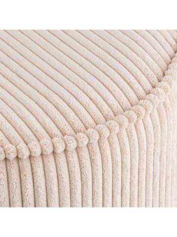 House Nordic Poef "Taupo" beige - (H)35 x Ø 40 cm