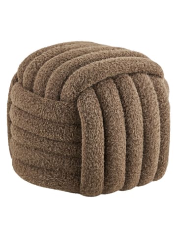 House Nordic Poef "Napier" bruin - (B)43 x (H)48 cm