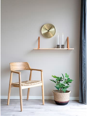 House Nordic Wandklok goudkleurig - Ø 30 cm