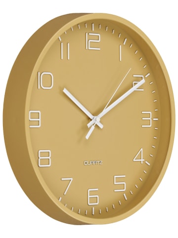House Nordic Wanduhr "Rosolini" in Senf - Ø 30 cm