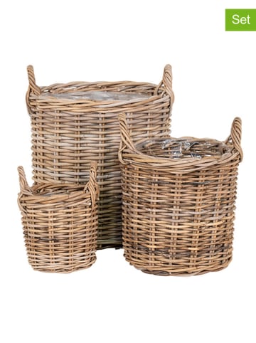 House Nordic 3er-Set: Körbe in Hellbraun