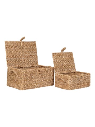 House Nordic 2er-Set: Körbe "Bogra" in Hellbraun
