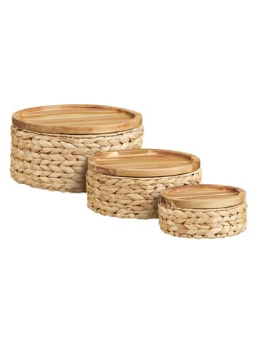 House Nordic Koszyki (3 szt.) "Botofte" w kolorze beżowym