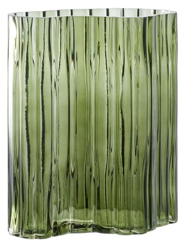House Nordic Vase in Grün - (B)21 x (H)26,5 x (T)12 cm