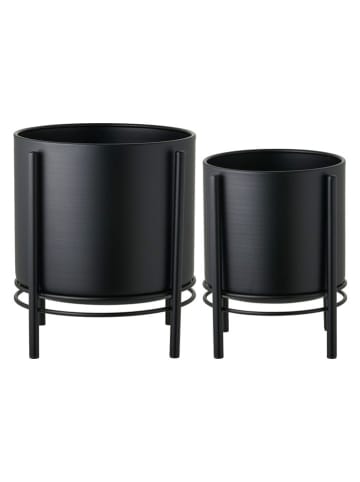 House Nordic 2-delige set: bloempotten zwart
