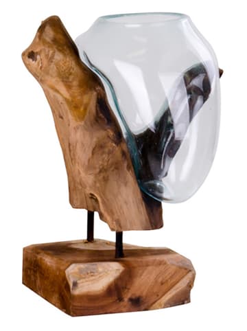 House Nordic Vaas lichtbruin - (B)18 x (H)25 x (D)15 cm