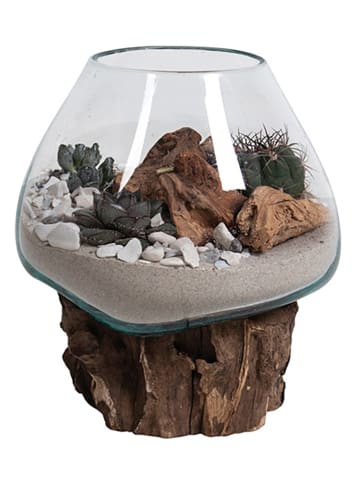 House Nordic Vase in Braun - (H)20 x Ø 26 cm