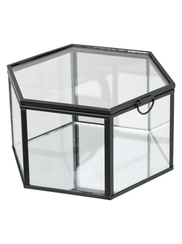 House Nordic 2er-Set: Schachteln "Torpe" in Transparent/ Schwarz