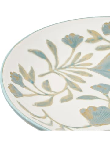 House Nordic Serveerbord wit/mintgroen - Ø 35 cm