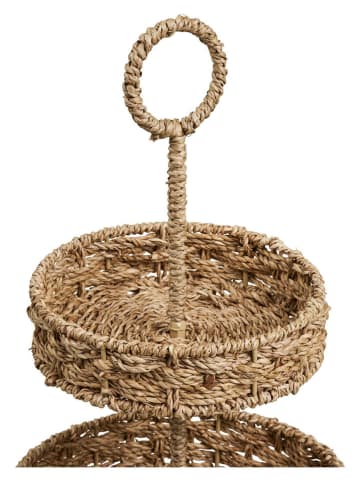 House Nordic Etagère "Rifbjerg" beige - (H)40,5 x Ø 25 cm