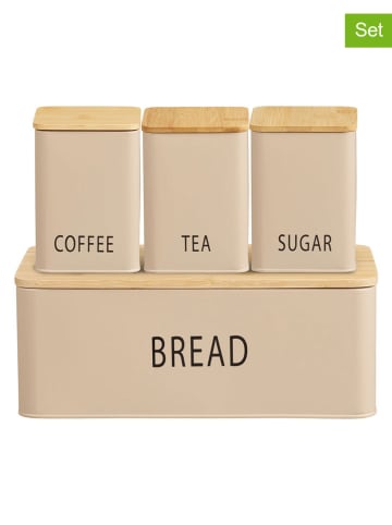 House Nordic 4-częściowy zestaw "Tula" w kolorze beżowym