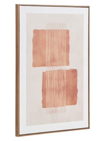 House Nordic Ingelijste kunstdruk "Mina" beige/lichtbruin - (B)50 x (H)70 cm
