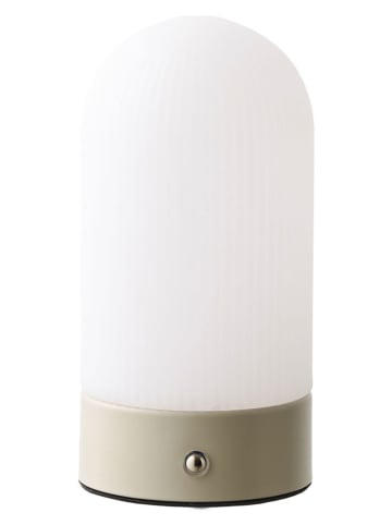 House Nordic Led-tafellamp "Ashford" wit/beige - (H)18 x Ø 9 cm