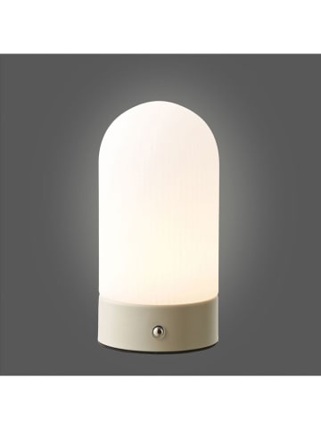House Nordic LED-Tischleuchte "Ashford" in Weiß/ Beige - (H)18 x Ø 9 cm  