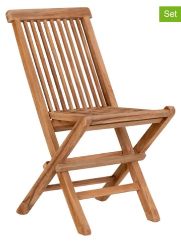 House Nordic Krzesła (2 szt.) "Toledo" w kolorze jasnobrązowym - 42 x 58 x 31 cm