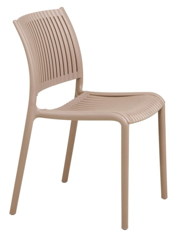 House Nordic 4er-Set: Esszimmerstühle "Manzano" in Taupe - (B)56 x (H)81 x (T)49 cm