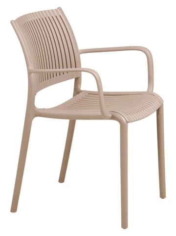 House Nordic 4er-Set: Esszimmerstühle "Manzano" in Taupe - (B)56 x (H)81 x (T)56 cm