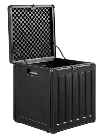 House Nordic Kissenbox "Sobra" in Schwarz - (B)42,8 x (H)46,4 x (T)42,8 cm