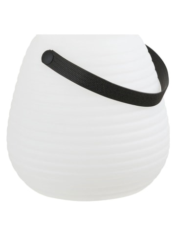 House Nordic Led-buitenlamp "Derry" wit/zwart - (H)20,5 x Ø 21 cm