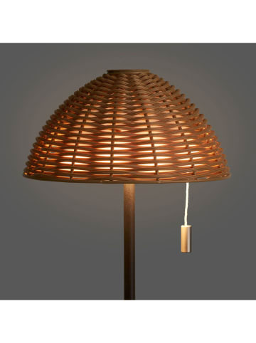 House Nordic Lampa stołowa LED "Wigan" w kolorze beżowo-czarnym - wys. 32 x Ø 15 cm