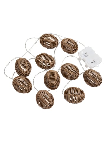 House Nordic Led-lichtketting "Carlisle" beige/zwart - (L)180 cm