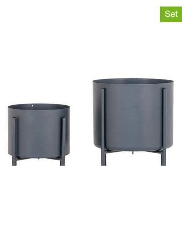 House Nordic Doniczki (2 szt.) w kolorze szarym