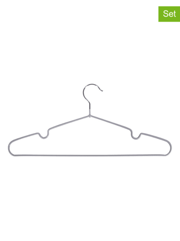 House Nordic 10er-Set: Kleiderbügel in Grau - (B)41 x (H)18 cm