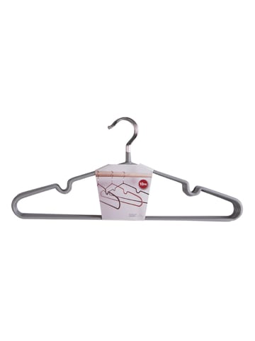 House Nordic 10-delige set: kledinghangers grijs - (B)41 x (H)18 cm