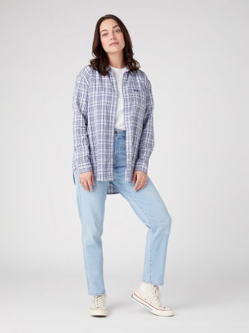 Wrangler Hemd in Blau/ Weiß
