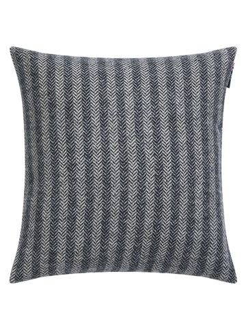 David Fussenegger Kissenhülle "Fischgrät" in Anthrazit/ Grau