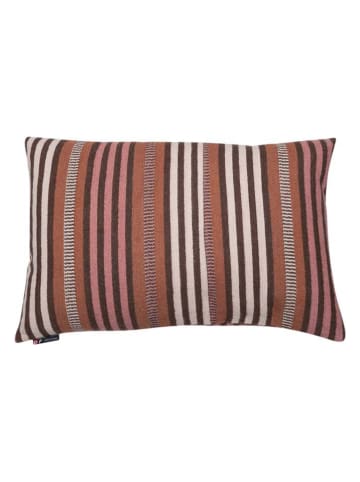 David Fussenegger Poszewka "Nova - Streifen" w kolorze jasnobrązowym na poduszkę